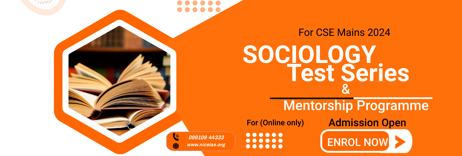 Sociology Test Series & Mentorship Programme (Online only) For CSE Mains 24