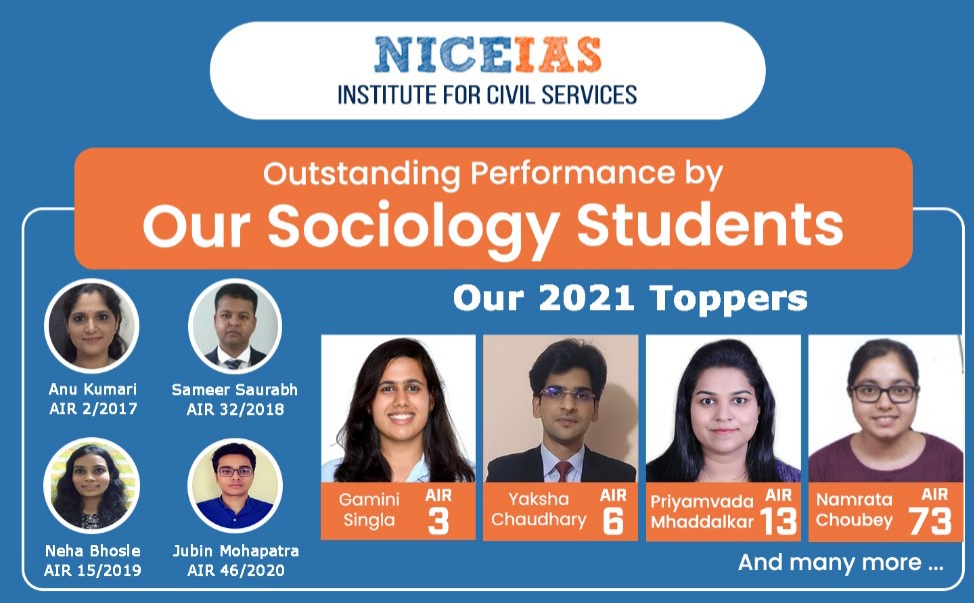 NICE IAS UPSC 2021 Toppers